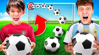 EXTREME FUßBALL CHALLENGE gegen 9 JÄHRIGEN PROFI ⚽😱