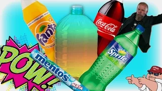 ЧТО БУДЕТ ЕСЛИ СМЕШАТЬ COCA-COLA, FANTA, SPRITE + MENTOS?!