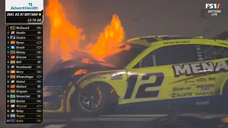 THE BIG ONE HUGE CRASH - 2024 BLUEGREEN VACATIONS DUEL #2 NASCAR CUP SERIES AT DAYTONA