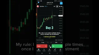 Day 3: How to grow small account in trading #binaryoptionstradingforbeginners