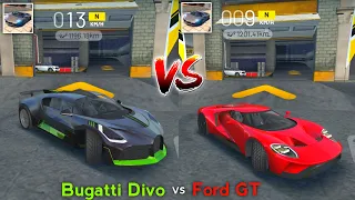 Extreme Car Driving Simulator 2021 - Bugatti Divo vs Ford GT Car Comparison. Who Will Win?