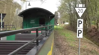 Lößnitzgrundbahn am 23.04.2021 von Radebeul Ost nach Radeburg