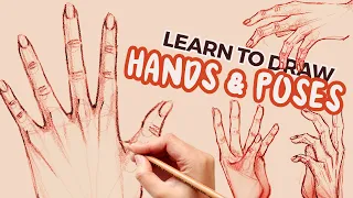 how to draw hands for beginners | step by step tutorial
