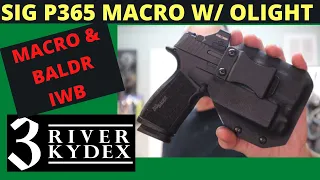 Sig Sauer P365 Macro with Olight Baldr Holster