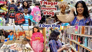 Vlog - Saravana Stores Shopping - Summer Shopping Series Part 3 | School Needs | Karthikha Channel