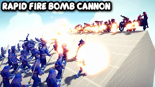 RAPID FIRE BOMB CANNON Vs EVERY UNITS - TABS - Totally Accurate Battle Simulator