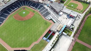 Drone video of Philadelphia Phillies spring training ballpark: BayCare Ballpark - 03.13.24