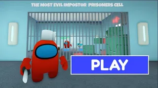 AMONG US BARRY'S PRISON RUN! OBBY