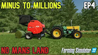 Making Silage Bales No Mans Land Minus To Millions Farming Simulator 22 Lets Play