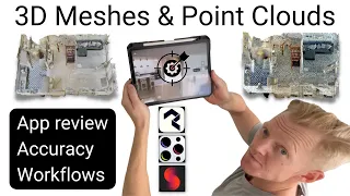 Point Clouds, 3D Meshes and Dot3D iOS LiDAR scanning App review