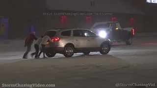 Cars Slide and Collide In Snow Covered Roads, Colorado Springs, CO - 1/14/2022