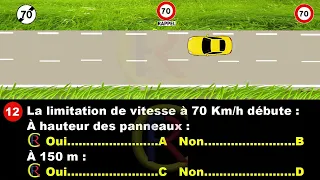 Nouveau Examen code de la route 2022 - 2023😍 test permis de conduire #52  @CodeDeLaRouteEnFrance ​