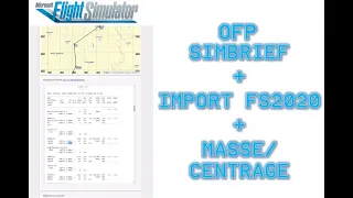 FS 2020 TUTO complet | SIMBRIEF : plan de vol opérationnel et importation sur FS2020