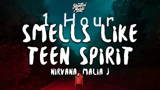 Nirvana - Smells Like Teen Spirit Malia J Cover Black Widow Opening Soundtrack [(lyrics)] | 1 HOUR