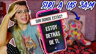 HABLÉ CON SIRI A LAS 3 A.M y esto sucedió... *reto paranormal* - Lulu99