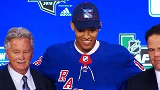 Rangers make popular pick, draft emotional K'Andre Miller