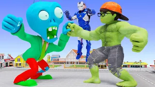 Scary Teacher TV – NickHulk and IronMan Tani Troll Giant Zombie Ice Scream Swapped Animation