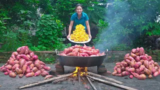 Harvesting Sweet Potato, Make Sweet Potato Fries go to the market to sell | Phuong - Harvesting