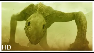 Бой против Черепозавра - Конг Остров черепа (2017) - Момент из фильма