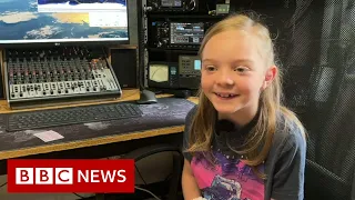 Eight-year-old girl makes radio call to International Space Station - BBC News