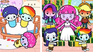 Sisters Hate Me Because Of My Ruby Hair | Sad Story | My Little Pony In Toca Life World | Toca Boca