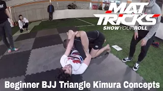 Triangle Kimura concepts for BJJ Beginners White to Bluebelt