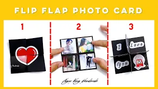 Flip Flap Photo Card || Thiệp ảnh lật nhiều mặt đơn giản• NGOC VANG Handmade