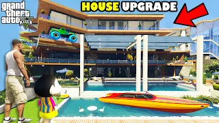 Franklin Finally Complete The Upgrade of New Ultimate Modern Luxury House GTA 5 | SHINCHAN and CHOP