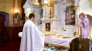 2021 Easter Divine Liturgy at Transfiguration Ukrainian Catholic Church, Shamokin, PA
