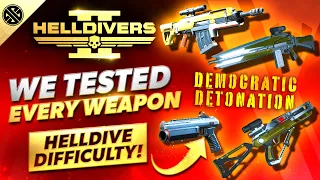 Helldivers 2 - I Tested EVERY New Democratic Detonation Warbond Weapon on Helldive Difficulty
