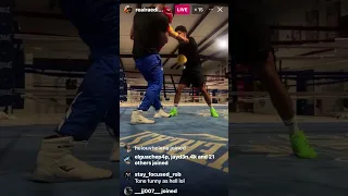 New!! Shakur Stevenson putting work in while retired!!!(sparring against Jared Anderson)#boxing