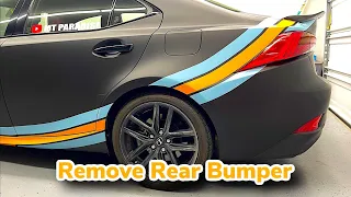 How To Remove 2014-2021 Lexus IS Rear Bumper