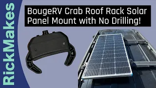 BougeRV Crab Roof Rack Solar Panel Mount with No Drilling!