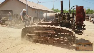 CHECK OUT This Holt 45 Crawler Pulling Another That Had Not Moved In Years - Irvin Baker Collection