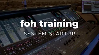 System Startup | FOH Training Series