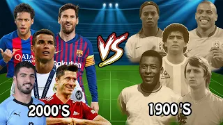 2000'S VS 1900'S Players Ronaldo Pele Maradona Messi Ronaldinho Neymar Cruyff Suarez