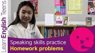 Speaking skills practice: Homework problems (Beginner A1)