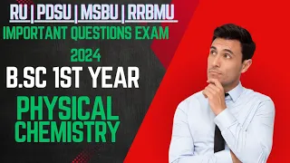 b.sc part 1st year physical chemistry important questions exam 2024 ll 😱💯