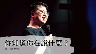 你知道你在說什麼？｜柳子駿 Zijun Liu