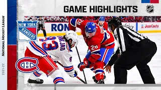 Rangers @ Canadiens 10/16/2021 | NHL Highlights