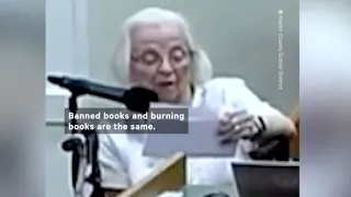 100-Year-Old Woman SPEAKS OUT Against Florida Book Bans