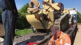 Loading Renault FT & Renault TSF Original WWI Tanks Into Transport