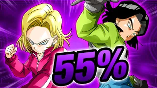 A GOOD INVESTMENT MAYBE, BUT THE TOURNAMENT OF POWER ANDROIDS AT 55% ARE... (Dokkan Battle)