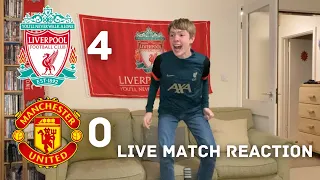 LIVERPOOL 4 - 0 MAN UNITED | LIVE MATCH REACTION