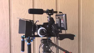 Budget video rig featuring Sony SLT a58