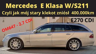 Mercedes Klasy E - W/S211 - test, recenzja po 3 latach użytkowania i 400.000km E270 CDI