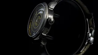 Shanghai watch: Stars · Damascus steel. Ref. 22MT-8-F29-BKBK