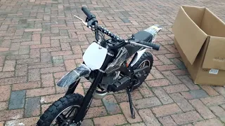 Como se Arma y Encendiendo Armando Minimoto Cross para niños Gasolina 49 CC