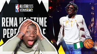 REMA PERFORMED @ THE NBA ALL-STARS GAME?🏀Half-Time Performance 🇳🇬| UK REACTION + Calm Down & Holiday