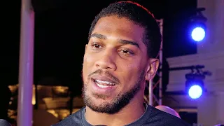 Anthony Joshua says EXPECT A KO with Francis Ngannou! REACTS to RUN IN with John Fury!